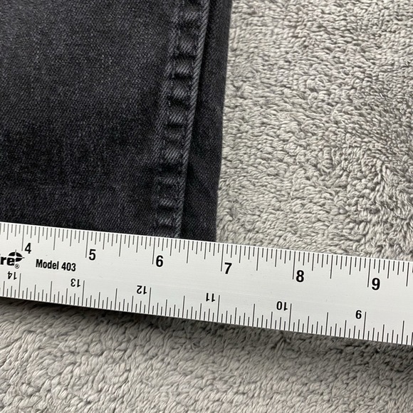 Levis 502 Taper Fit Jeans Mens 32x32 Black Mid Rise - Picture 5 of 5